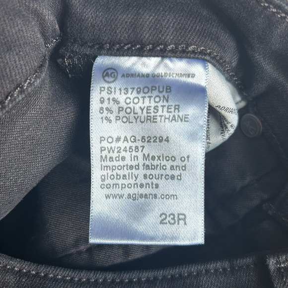 AG The Farrah High Waist Skinny Jeans in Opulent Black Size 23 NWT - Picture 4 of 8